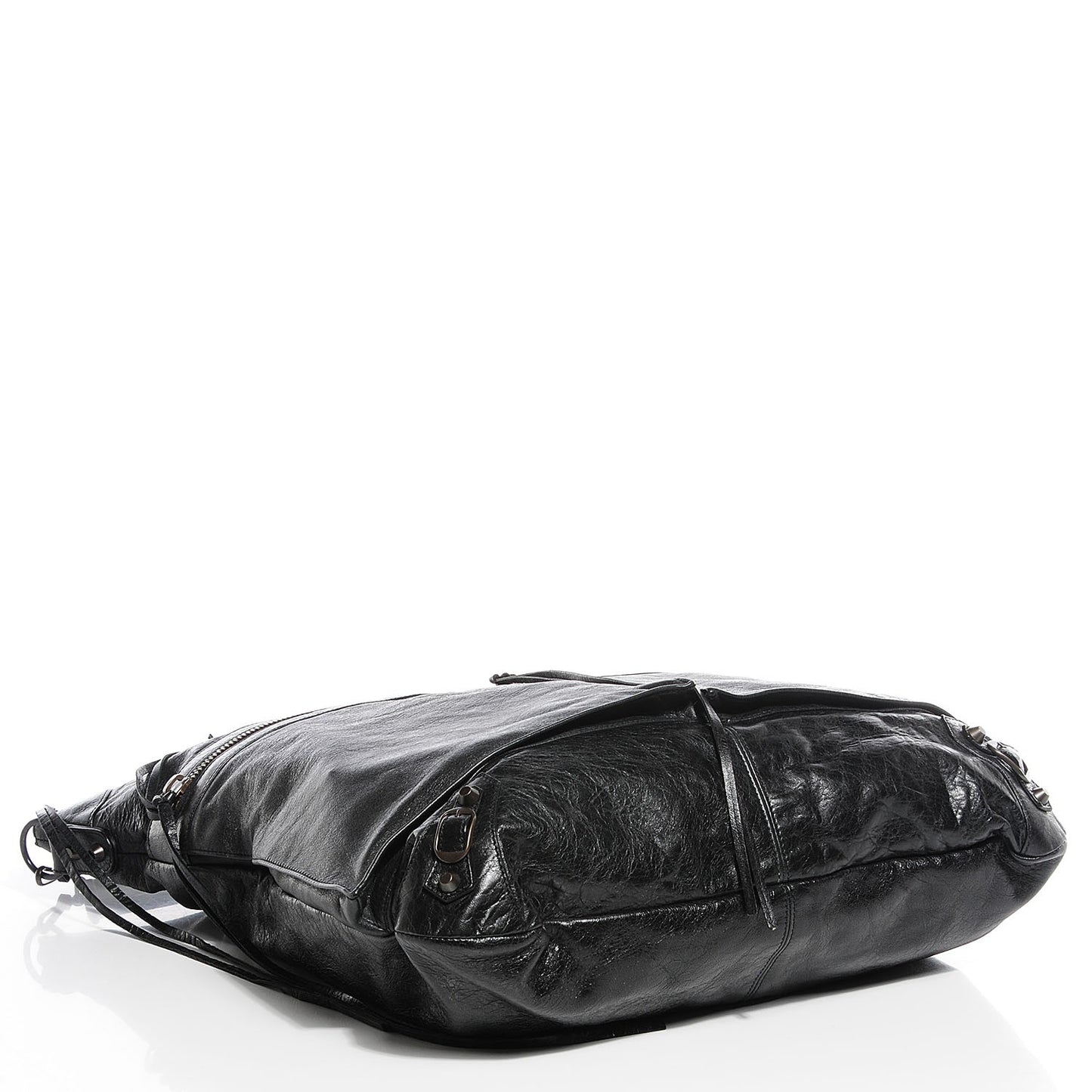 Agneau Classic Hardware Square Tote Black