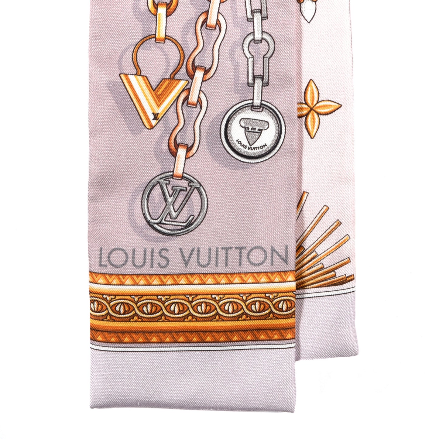 Silk Monogram Vendome Bandeau Gris