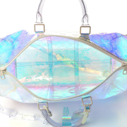 Louis Vuitton PVC Monogram Keepall Bandouliere 50 Iridescent Prism 6 of 10