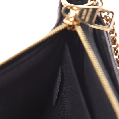 Louis Vuitton Monogram Pallas Clutch Black 7 of 10