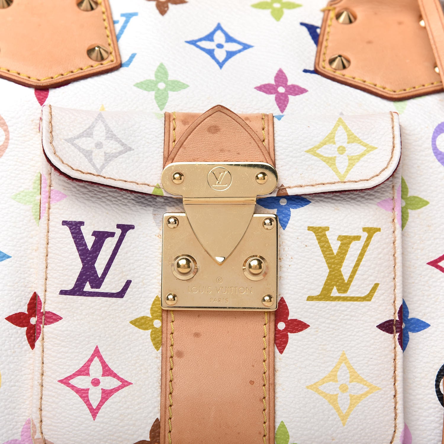 Louis Vuitton Monogram Multicolor Speedy 30 White 10 of 10