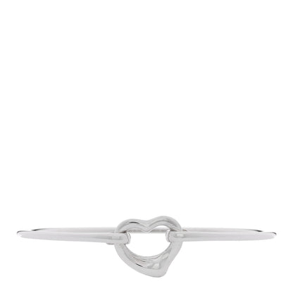 Tiffany Sterling Silver Elsa Peretti Open Heart Bangle Bracelet 1 of 3