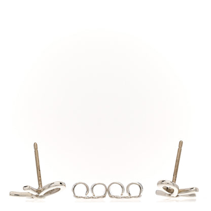 Tiffany Sterling Silver Bow Earrings 3 of 4