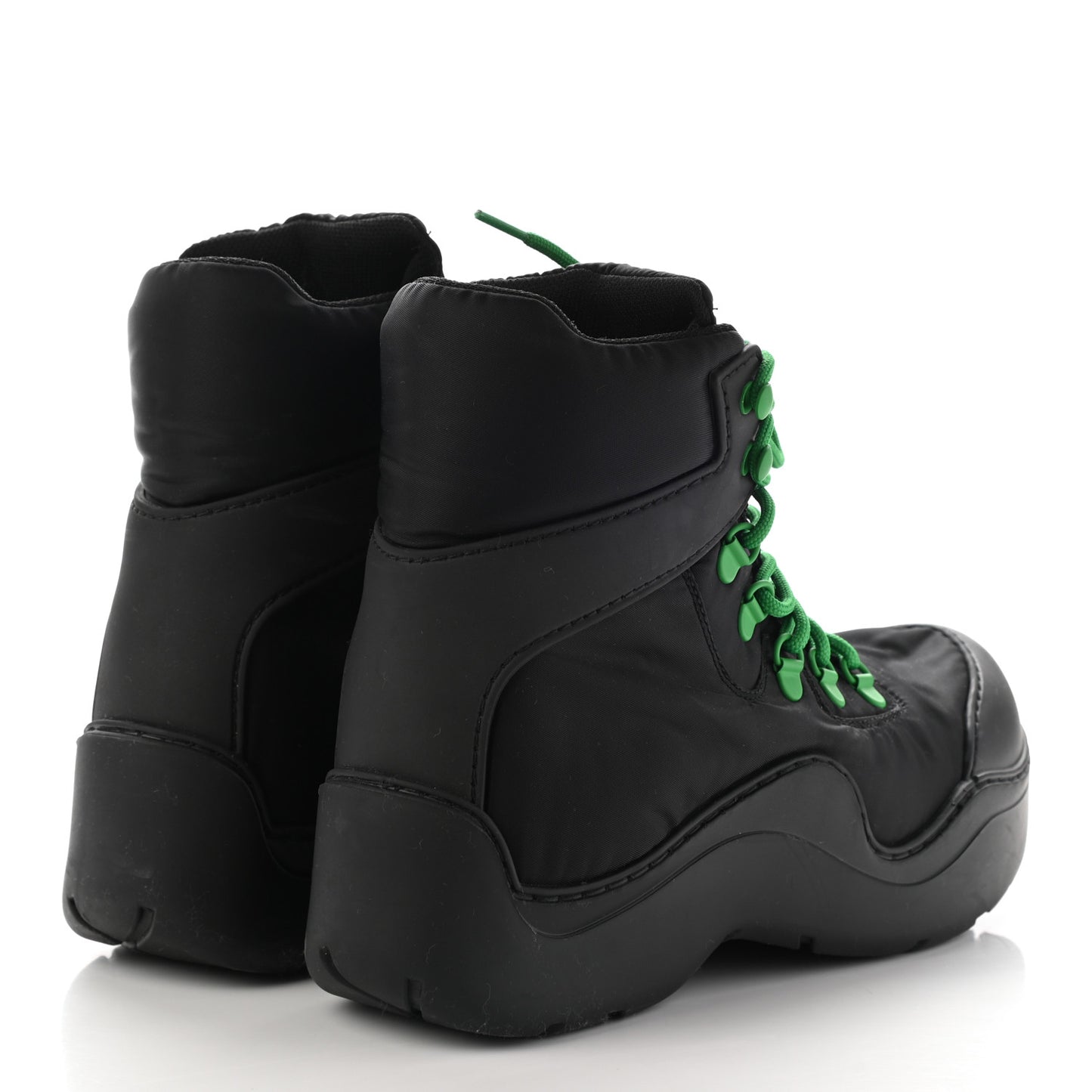 Technical Fabric Rubber Puddle Bomber Boots 38 Black Grass
