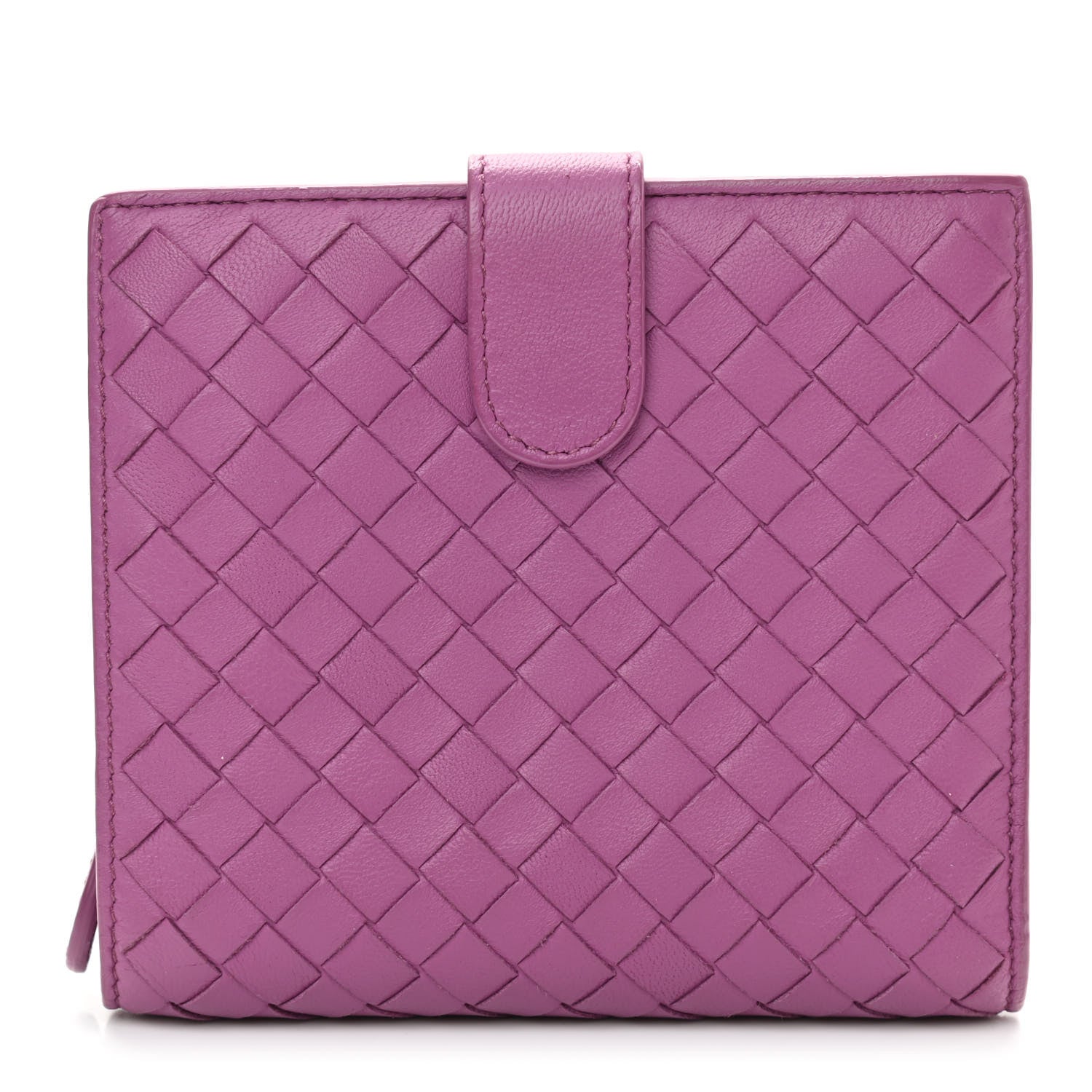 Bottega Veneta Nappa Intrecciato French Flap Wallet Peony 1 of 7
