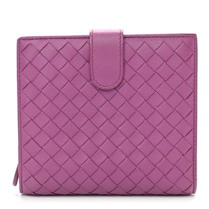 Bottega Veneta Nappa Intrecciato French Flap Wallet Peony 1 of 7
