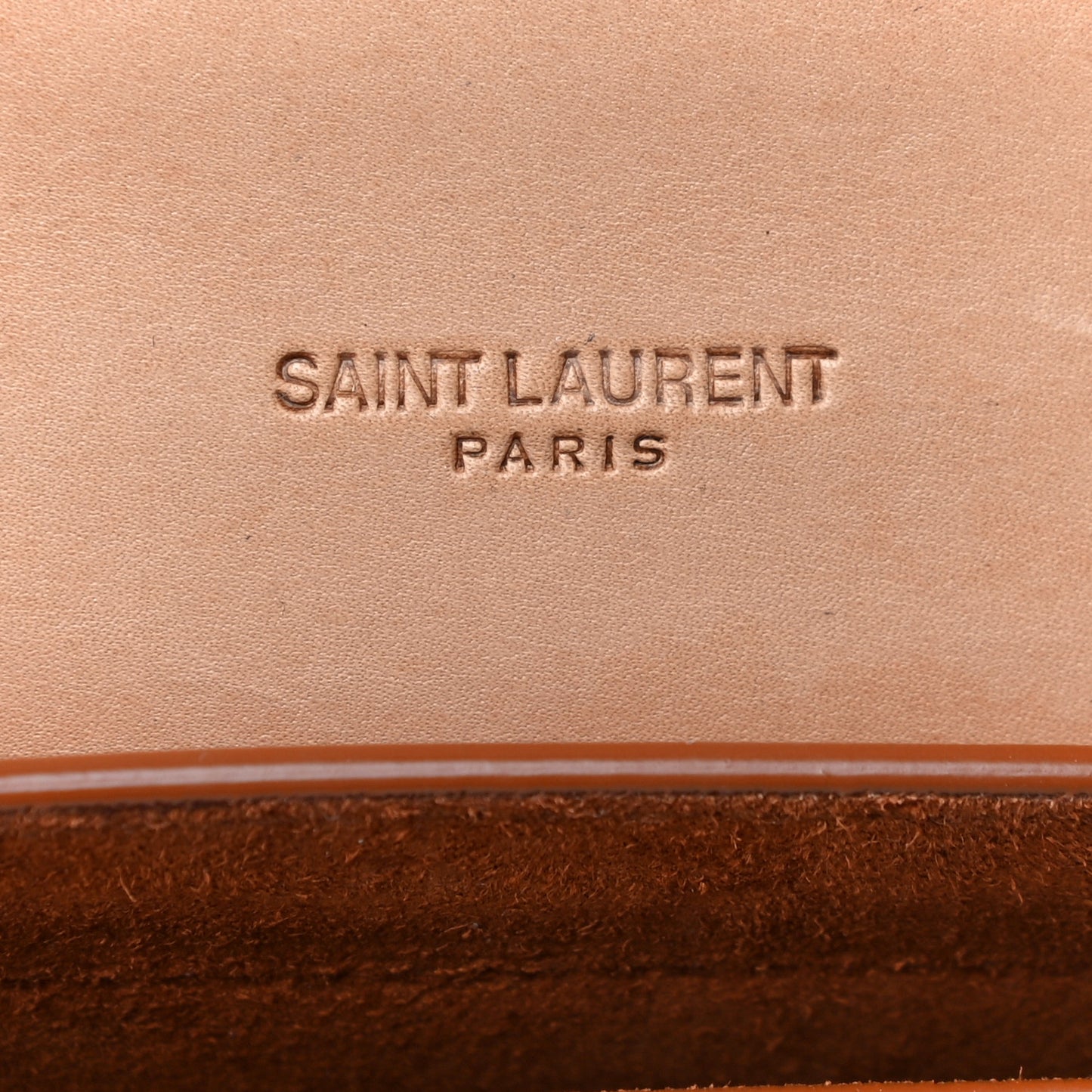 Smooth Vintage Calfskin Small Kaia Satchel Brown Gold