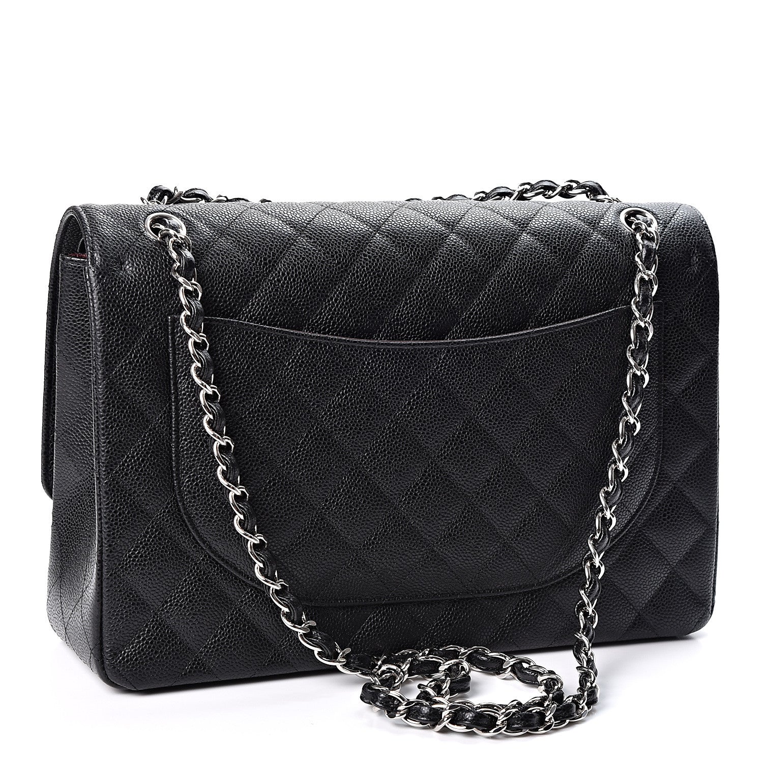 Chanel Caviar Quilted Maxi Double Flap Black 2 of 9