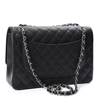 Chanel Caviar Quilted Maxi Double Flap Black 2 of 9