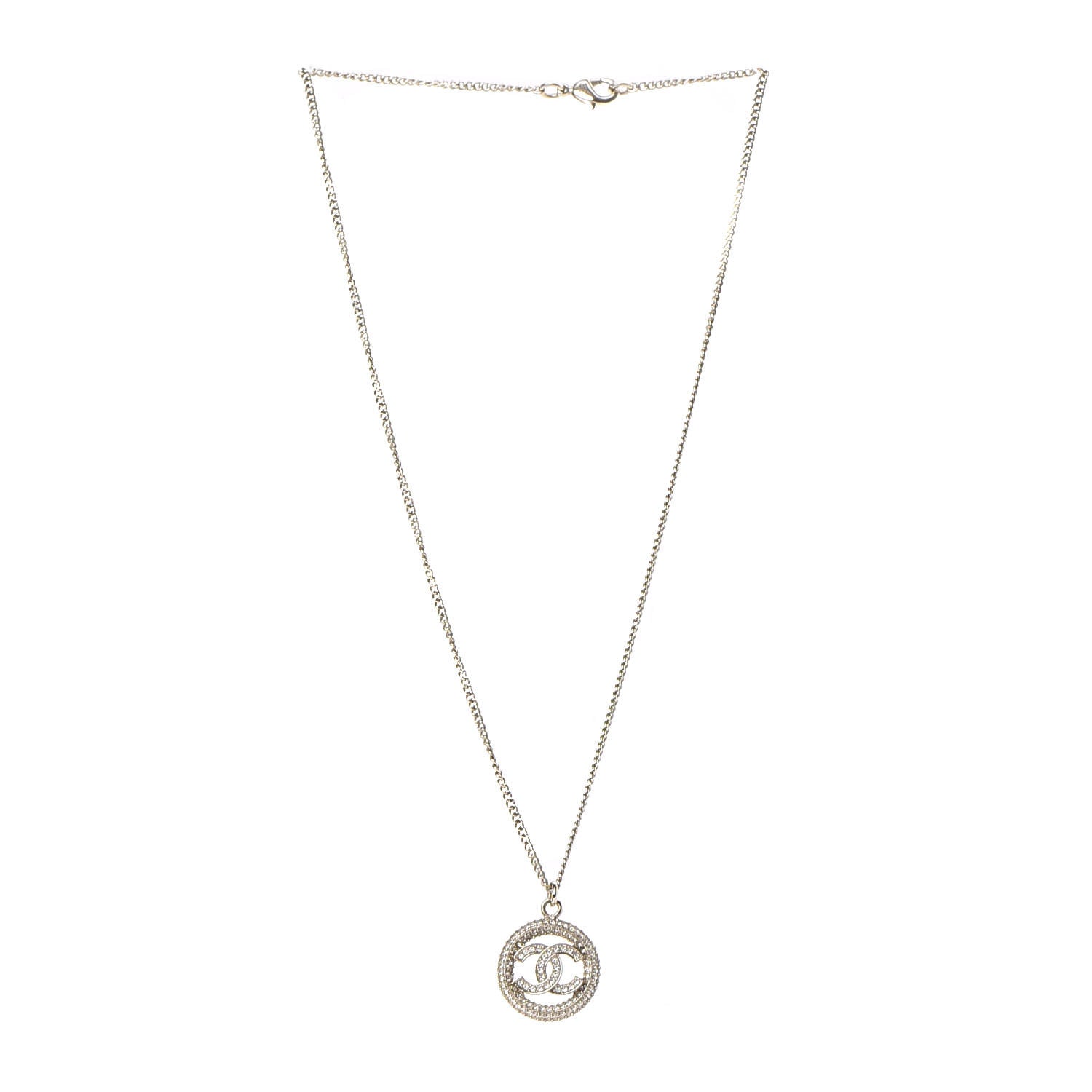 Chanel Crystal CC Vendome Necklace Gold 3 of 6