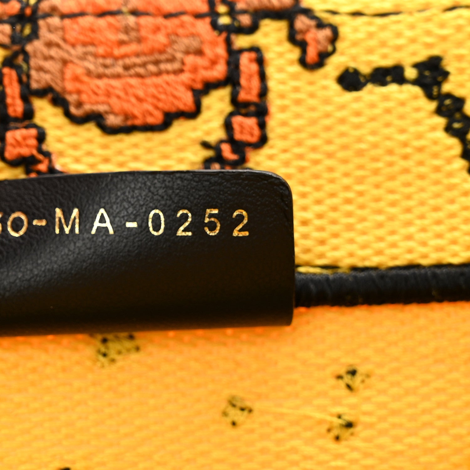 Christian Dior Canvas Embroidered Small Pixel Zodiac Book Tote Yellow Multicolor 8 of 10