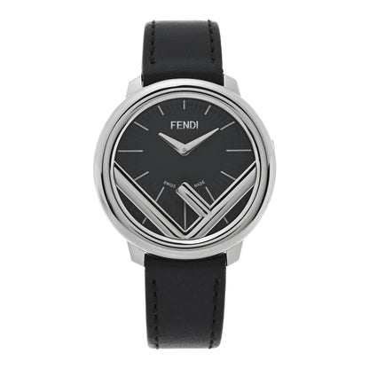 Fendi Stainless Steel Calfskin 36mm Fendi Run Away Quartz Watch Black 1 of 4