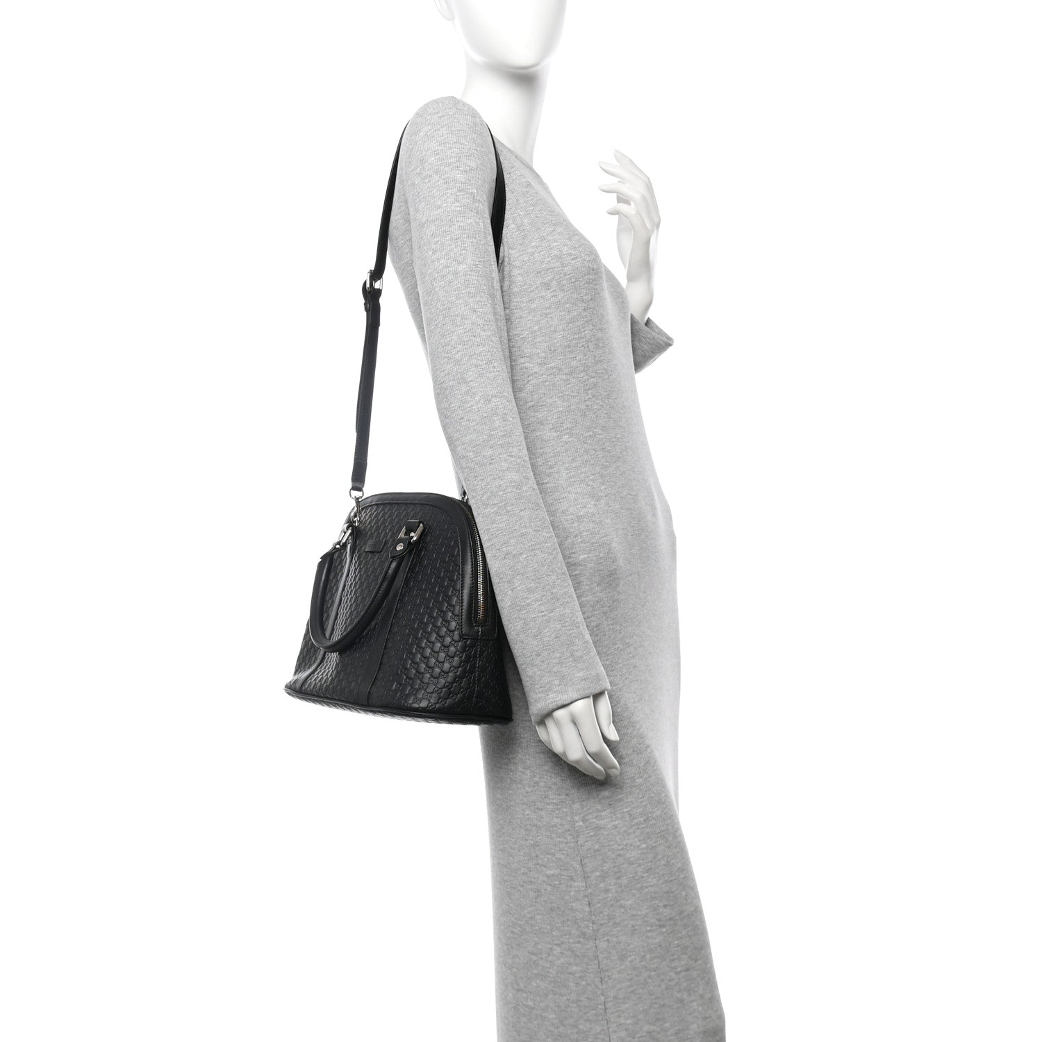Gucci Microguccissima Medium Dome Bag Black 2 of 10