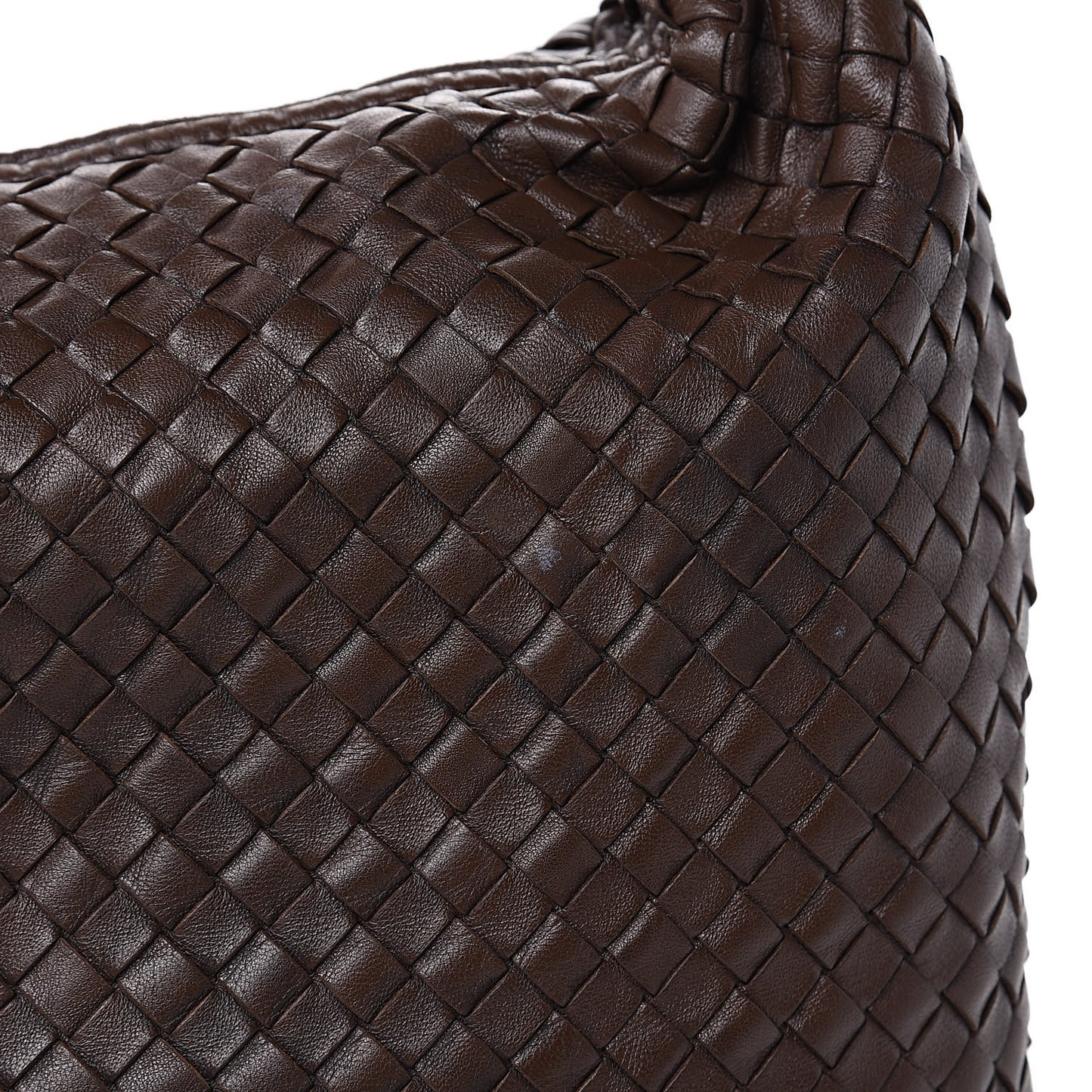 Nappa Intrecciato Large Veneta Hobo Ebano