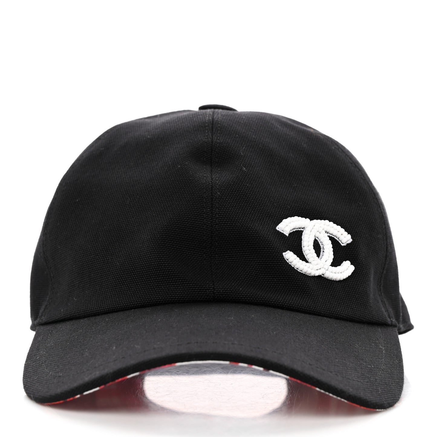 Cotton Beaded CC Cap Hat Black
