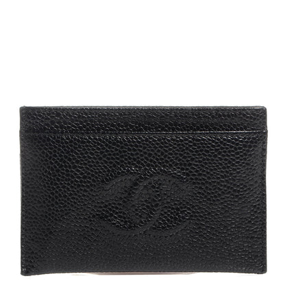 Chanel Caviar Timeless CC Card Holder Black 1 of 7