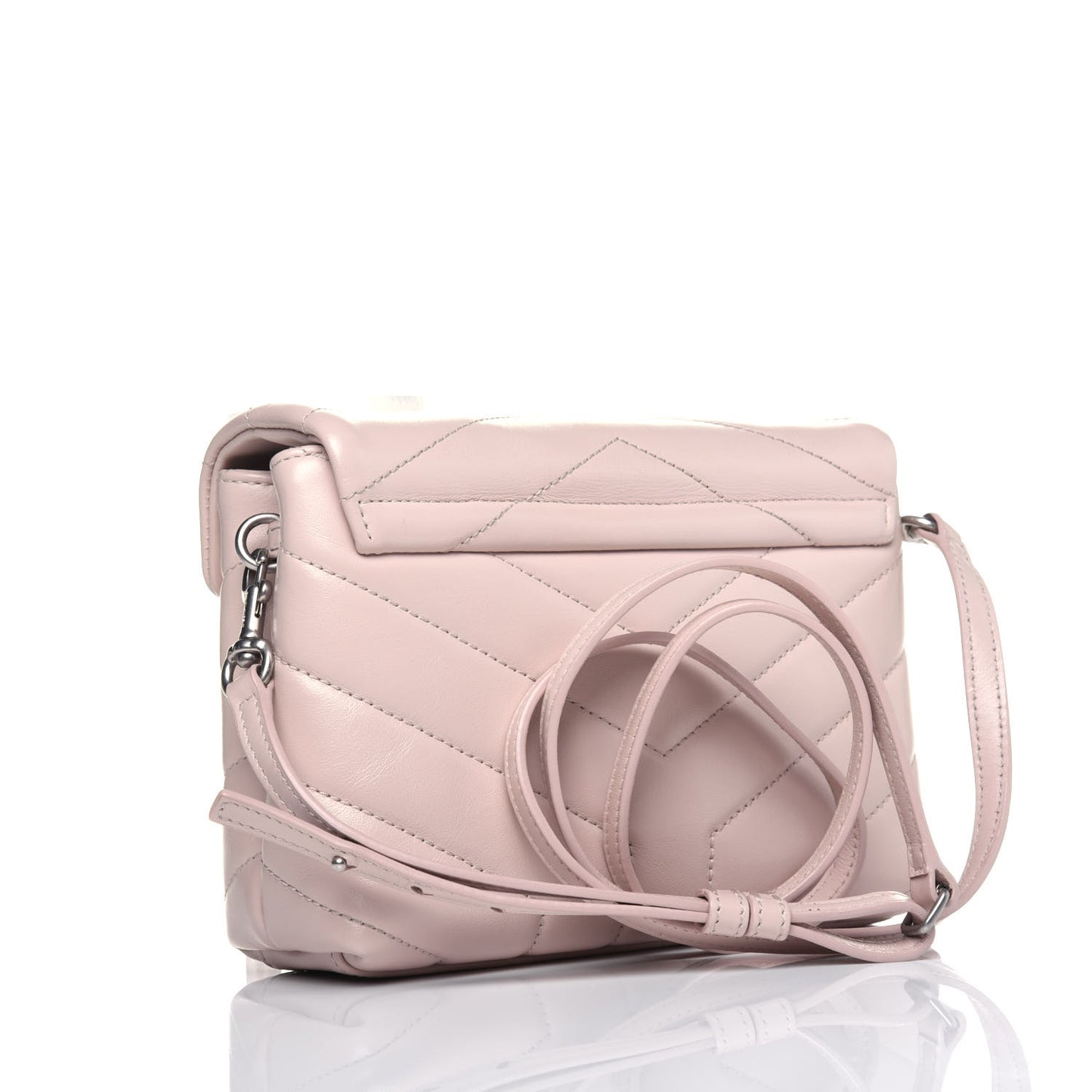 Calfskin Y Quilted Monogram Toy Loulou Crossbody Bag Marble Pink