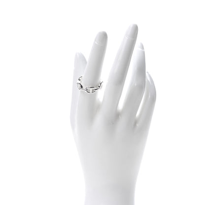 Hermes Sterling Silver PM Chaine d'Ancre Enchainee Band Ring 56 7.5 2 of 7