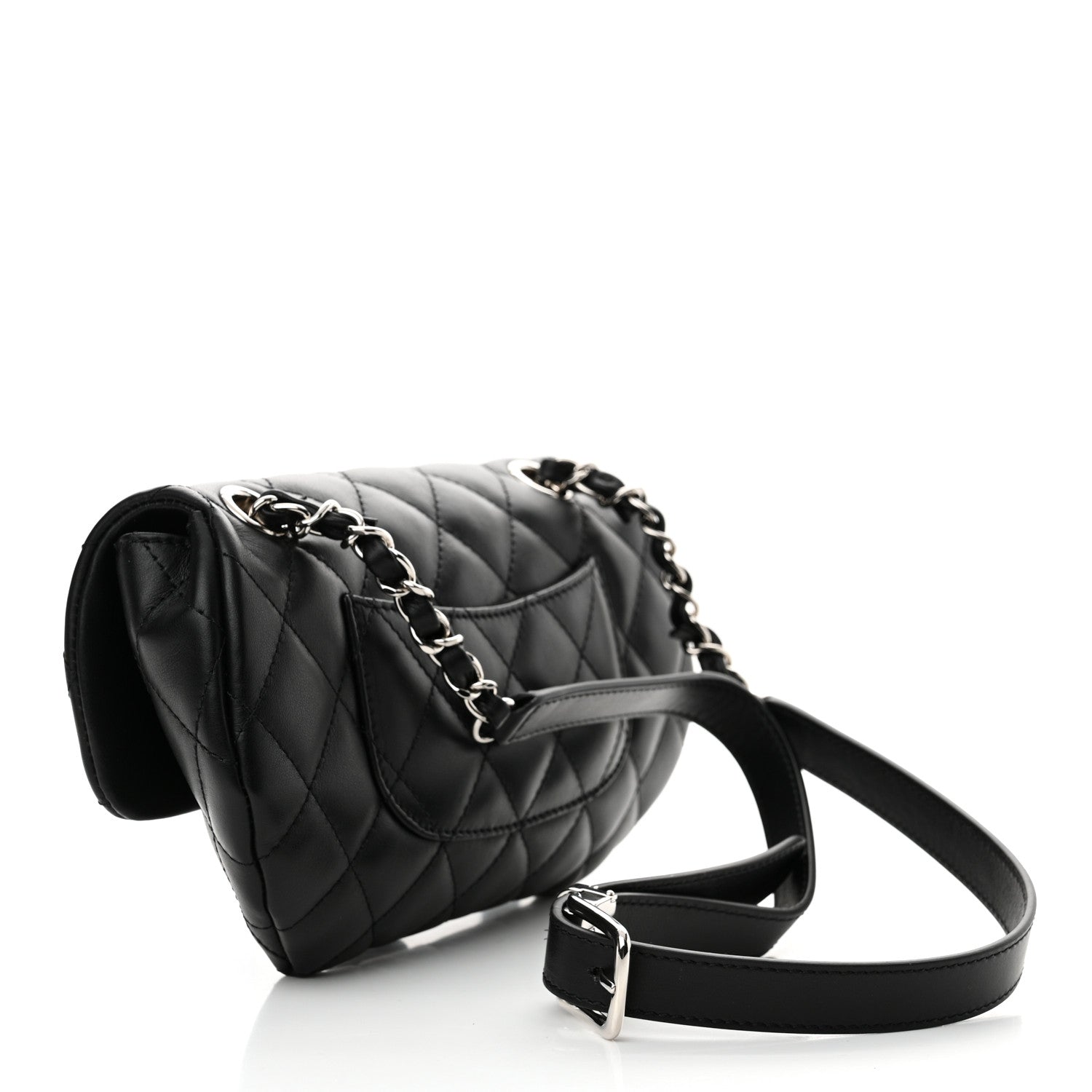 Chanel Calfskin Quilted CC Uniform Flap Belt Bag Black 3 of 12