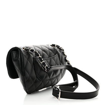 Chanel Calfskin Quilted CC Uniform Flap Belt Bag Black 3 of 12