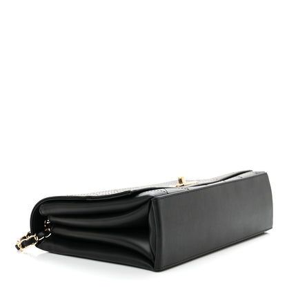 Chanel Calfskin Stitched Large Flap Black 4 of 10