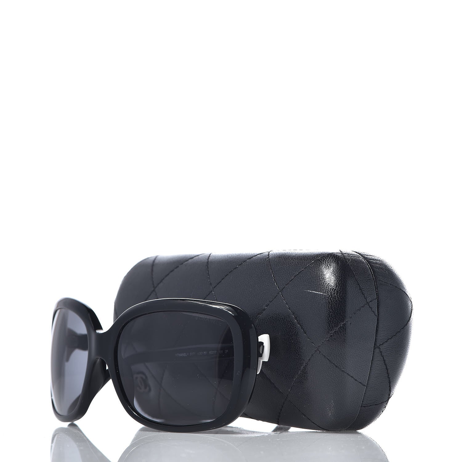 Chanel CC Bow Sunglasses 5171 Black White 8 of 8
