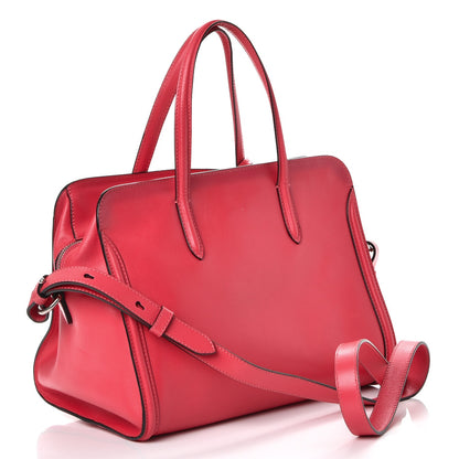 Alexander McQueen Pebbled Calfskin Small Skull Padlock Zip Around Tote Pink 3 of 8