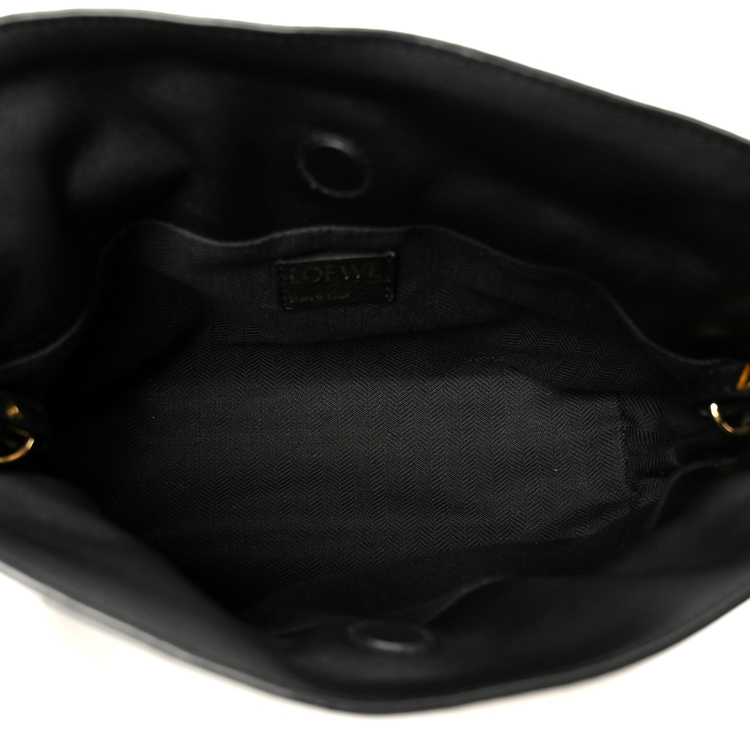 Loewe Jacquard Anagram Calfskin Mini Flamenco Knot Clutch Navy Black 5 of 11