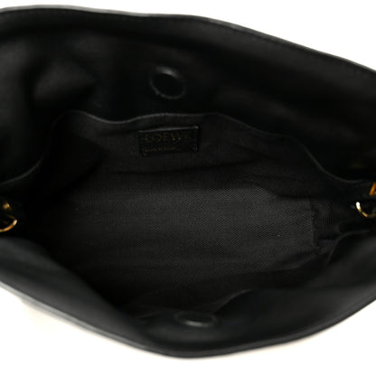 Loewe Jacquard Anagram Calfskin Mini Flamenco Knot Clutch Navy Black 5 of 11