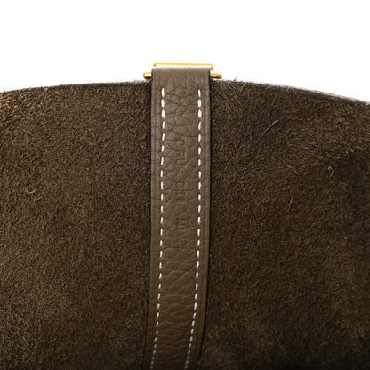 Hermes Taurillon Clemence Picotin Lock 22 MM Etoupe 7 of 10