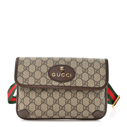 Gucci GG Supreme Monogram Neo Vintage Web Belt Bag Brown 1 of 15