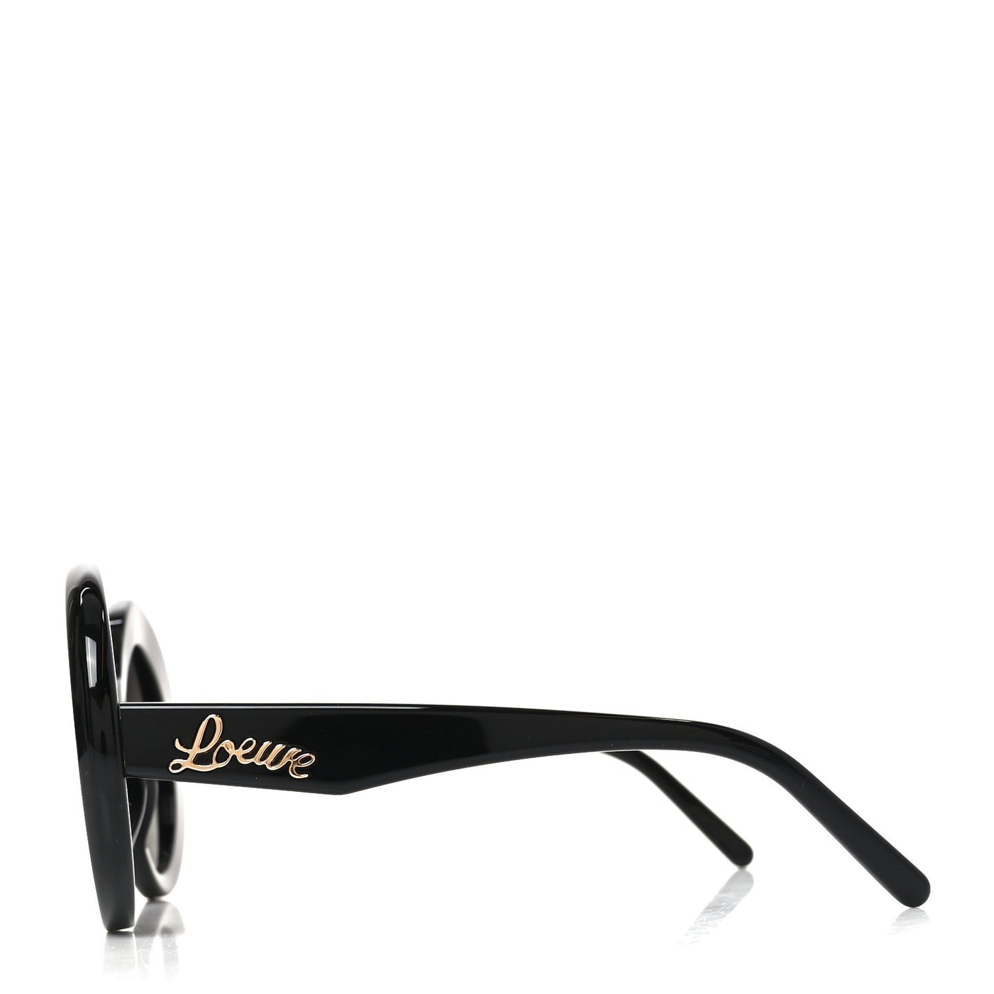 Acetate Round Sunglasses LW40089I Black