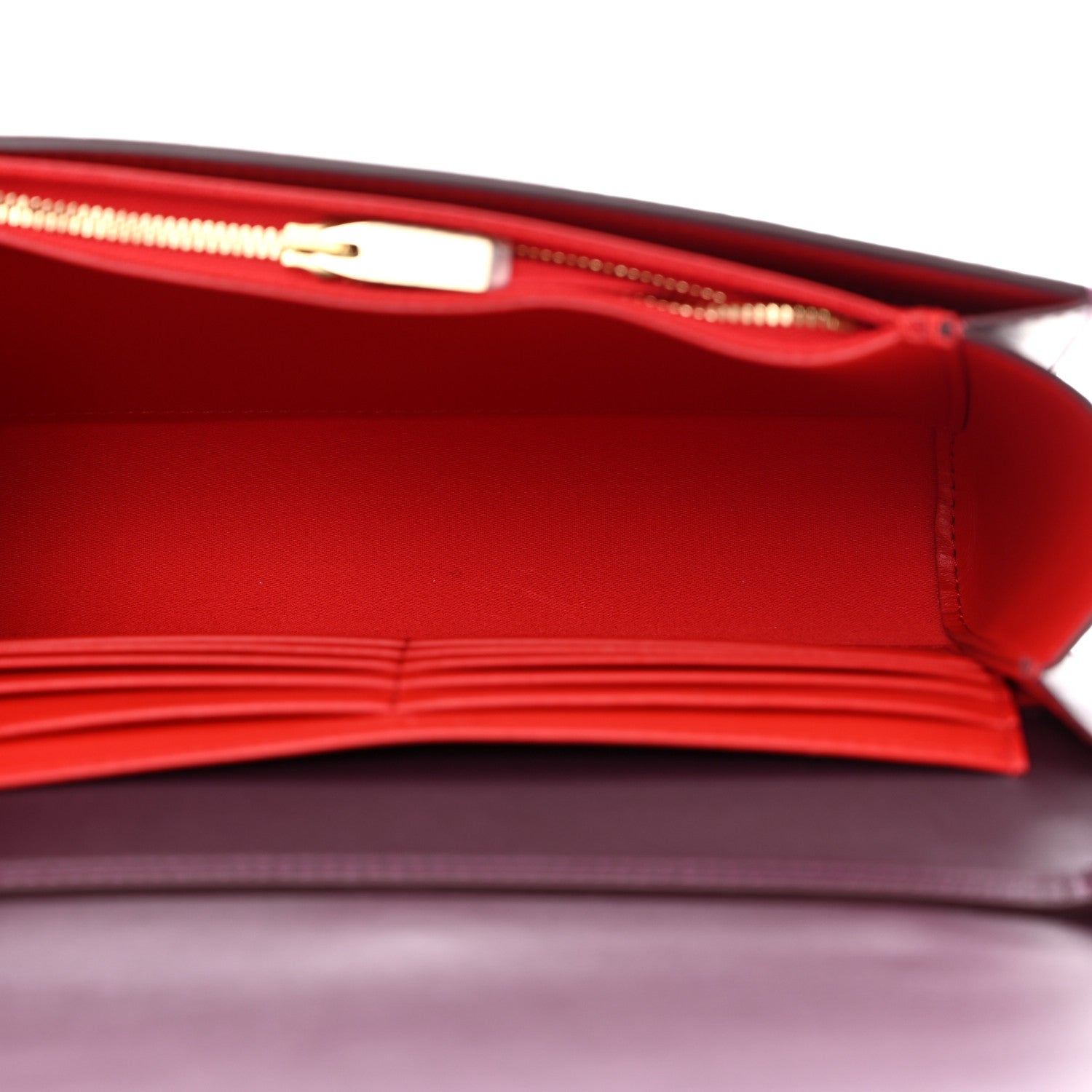 Christian Louboutin Calfskin Spikes Loubinthesky Paloma Clutch Merlot 5 of 9