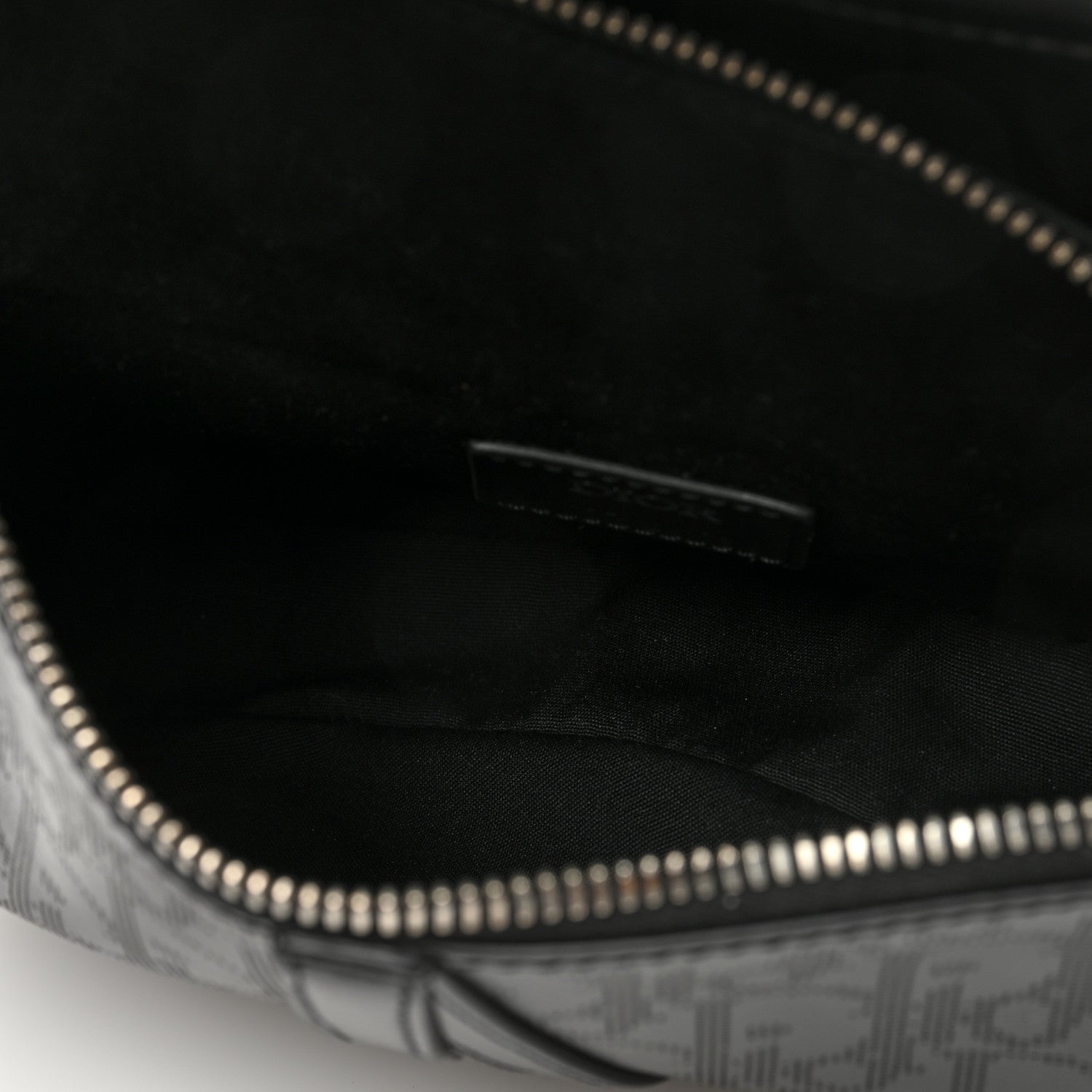 Christian Dior Calfskin Perforated Oblique Galaxy Mens Saddle Bag Black 5 of 8