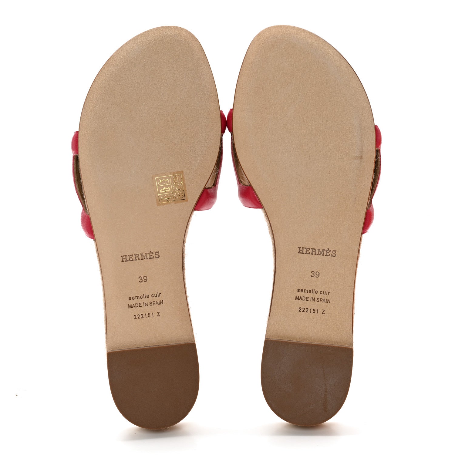 Hermes Nappa Famosa Espadrille Sandals 39 Rosa Framboise 5 of 10