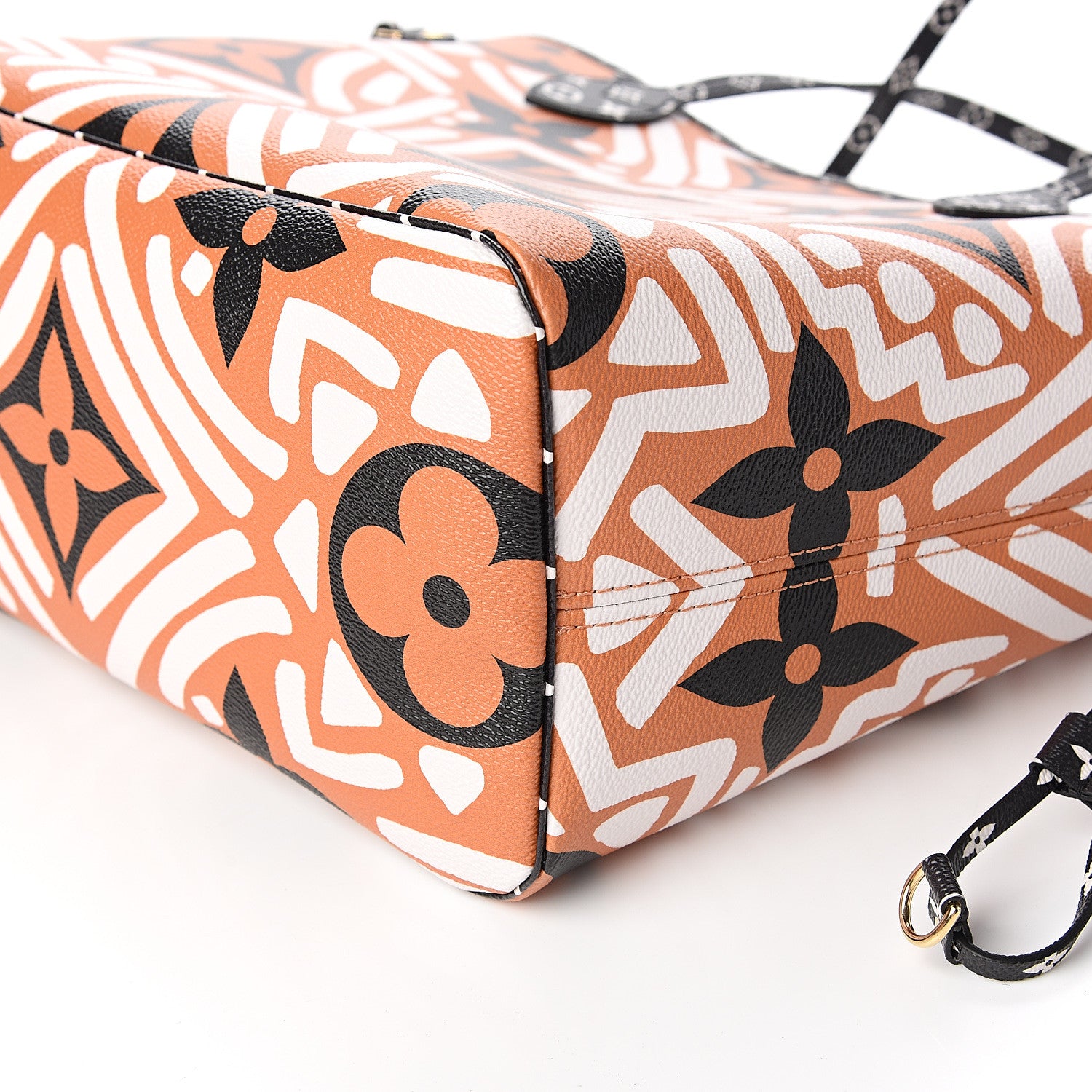 Louis Vuitton Monogram Giant Crafty Neverfull MM Creme Caramel 8 of 10