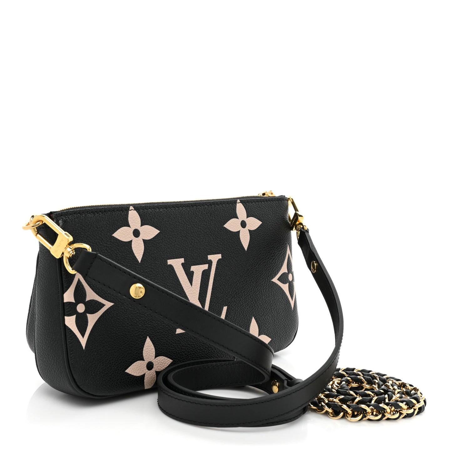 Empreinte Monogram Giant Multi Pochette Accessories Black Beige