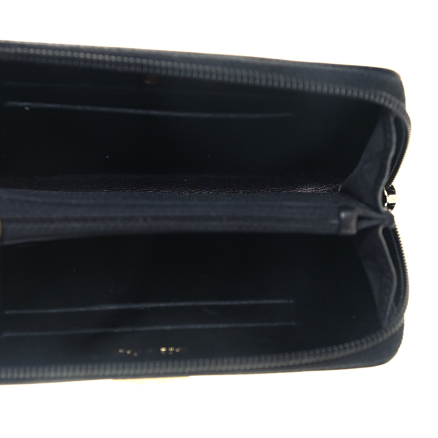Chanel Patent Quilted Small Boy Zip Around Wallet Black 5 of 12