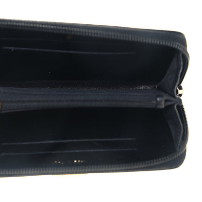 Chanel Patent Quilted Small Boy Zip Around Wallet Black 5 of 12