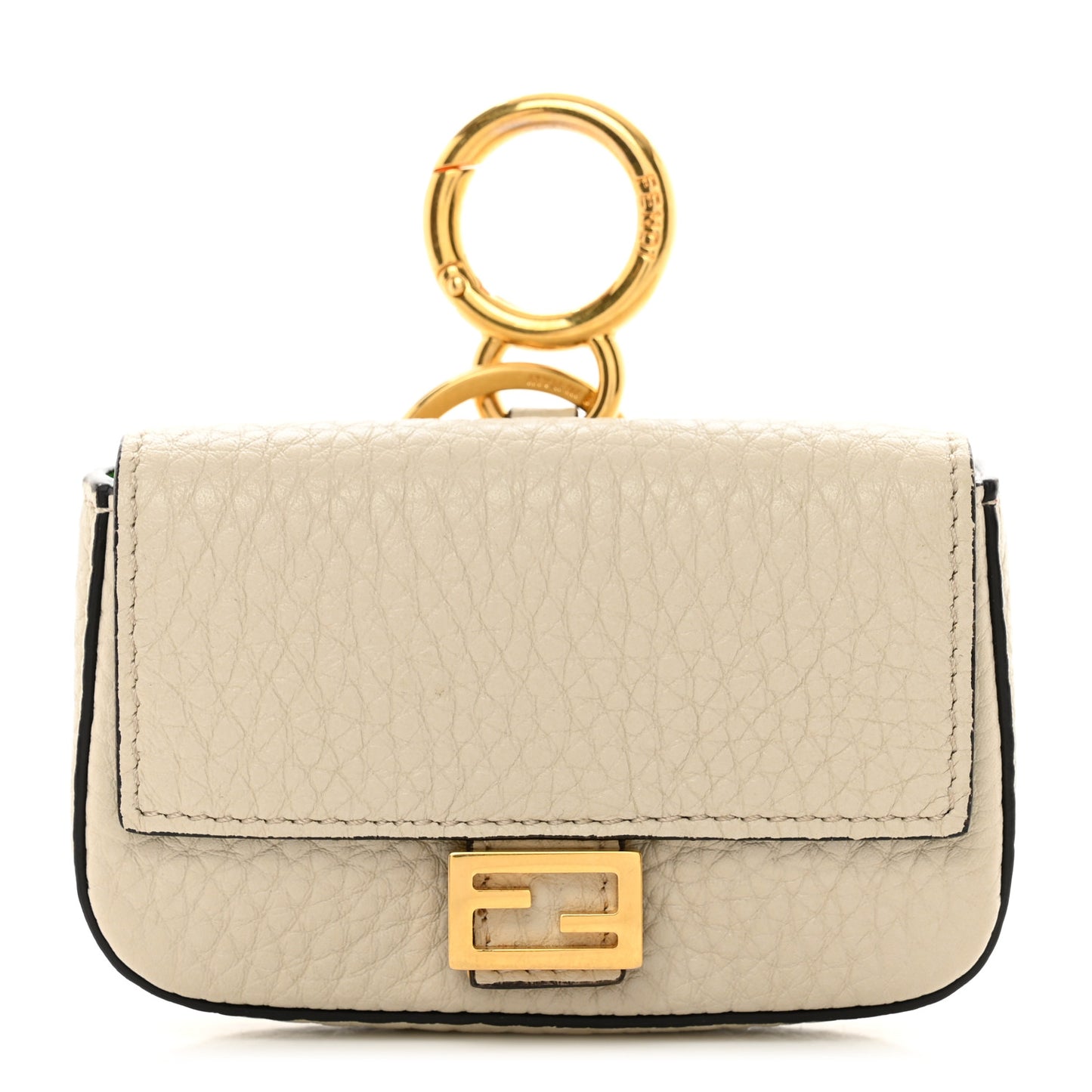 Cuoio Romano Micro Baguette Charm Latte