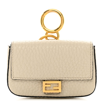 Fendi Cuoio Romano Micro Baguette Charm Latte 1 of 5