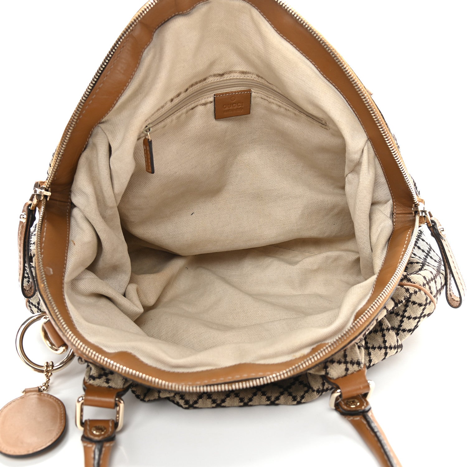 Gucci Diamante Medium Sukey Boston Brown 5 of 12