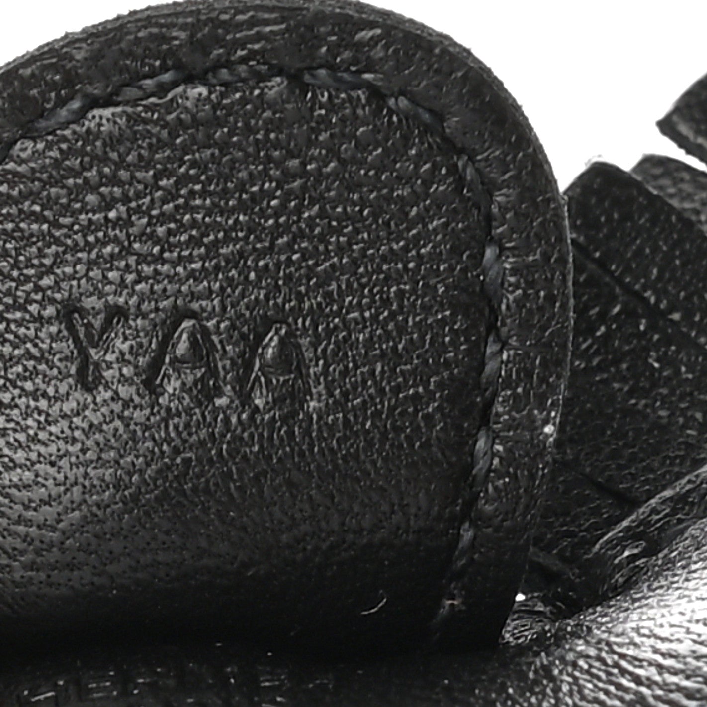 Milo Lambskin Grigri Rodeo Horse Bag Charm PM So Black