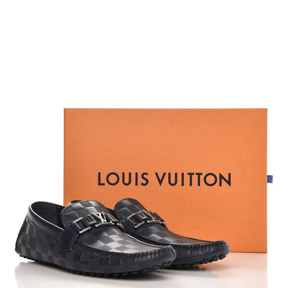 Louis Vuitton Mens Damier Infini Hockenheim Moccasin Loafers 6 Cosmos 9 of 9