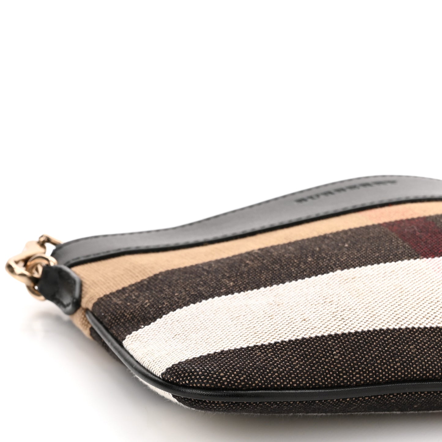 Mega Check Peyton Crossbody Clutch Bag Black