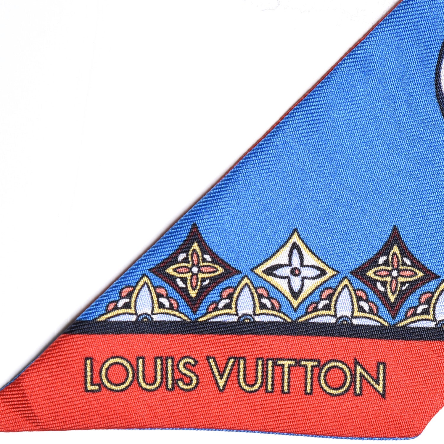 Louis Vuitton Silk Monogram Innocence BB Bandeau Blue 3 of 4