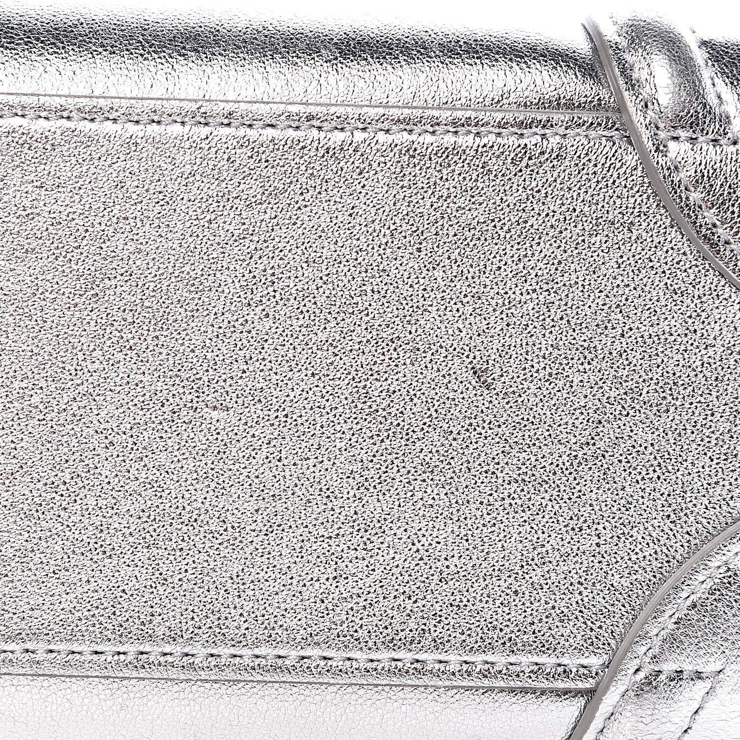 Celine Laminated Lambskin Nano Luggage Silver 13 of 13