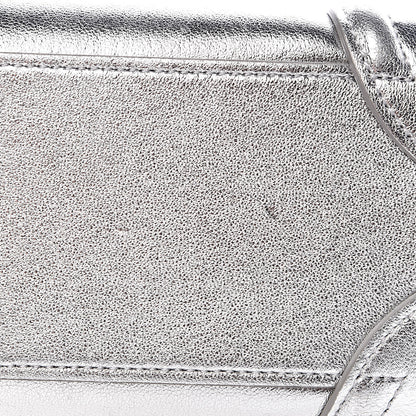 Celine Laminated Lambskin Nano Luggage Silver 13 of 13