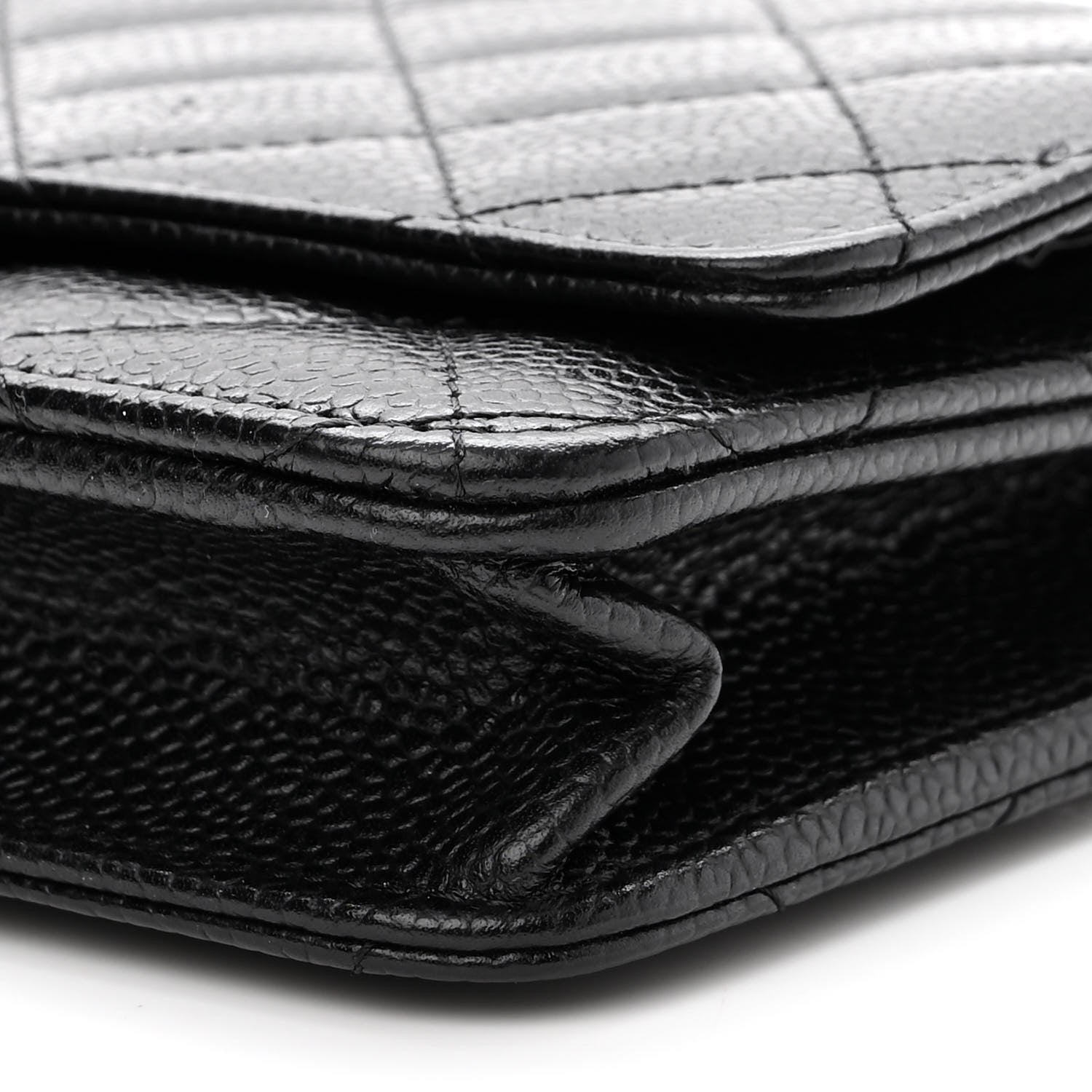 Chanel Caviar Quilted Wallet On Chain WOC Black 11 of 12