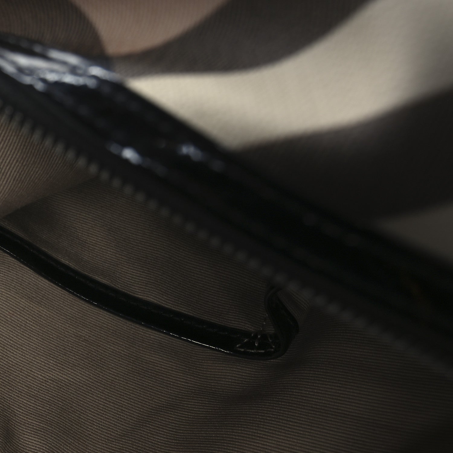 Burberry Nova Check Patent Small Chester Bowling Bag Black 8 of 15